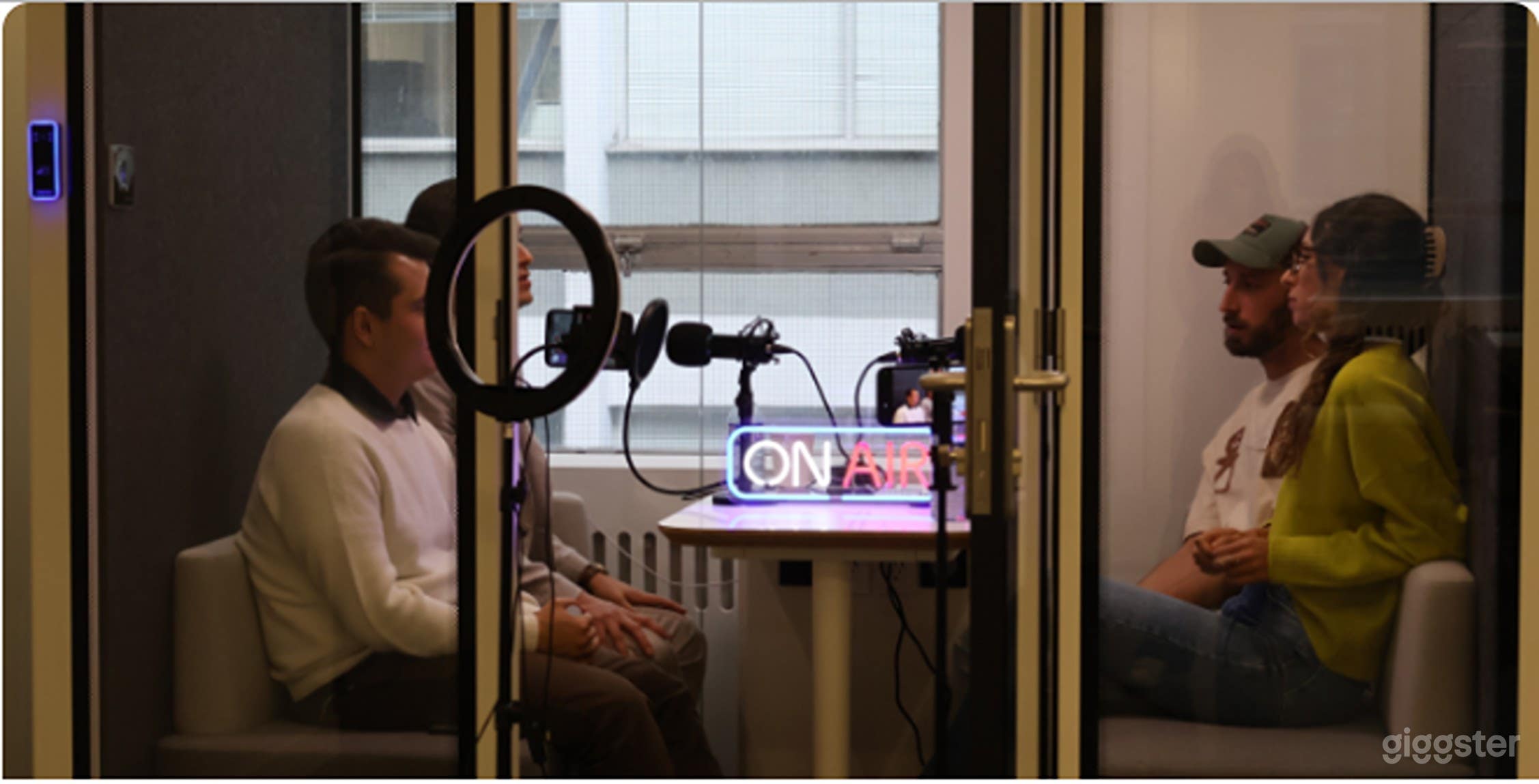 Cozy 4-Person Podcast Studio Photo 2