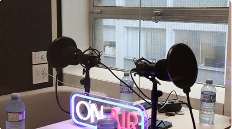  Cozy 4-Person Podcast Studio 