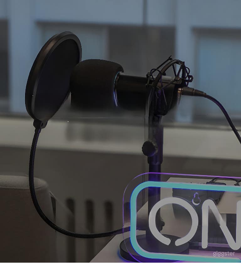  Cozy 4-Person Podcast Studio 