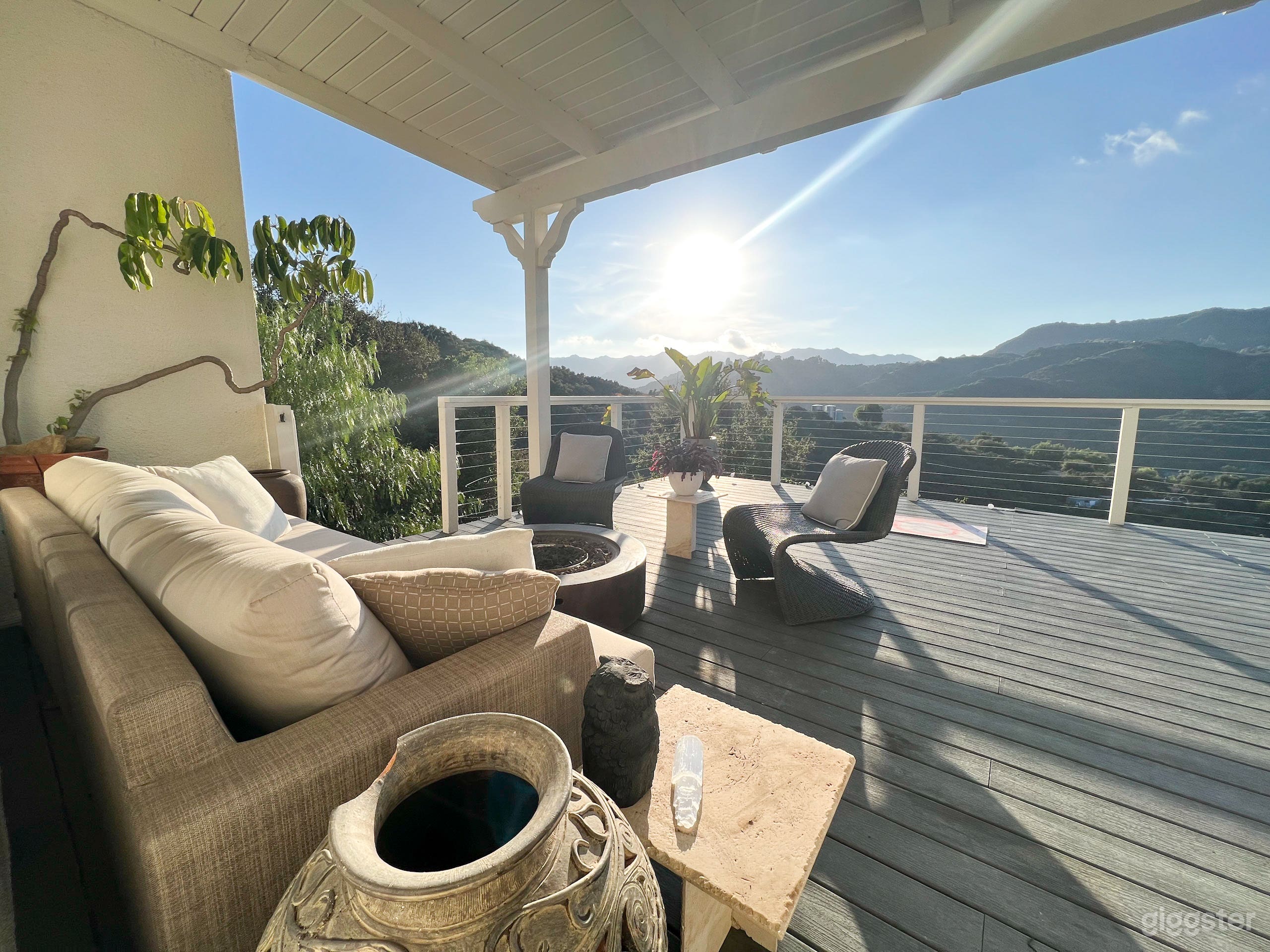 Firepit Seating on Deck