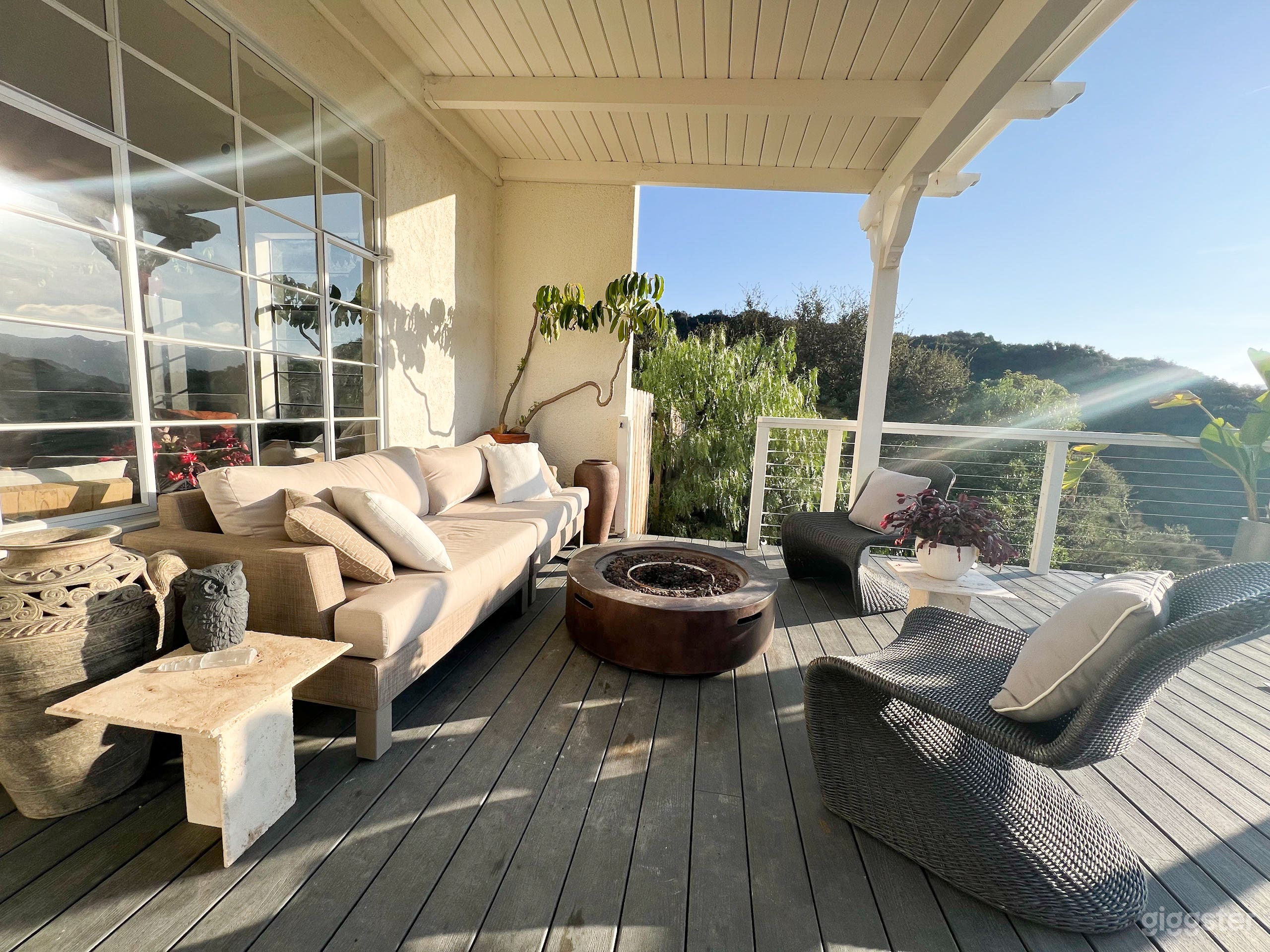 Firepit Seating on Deck