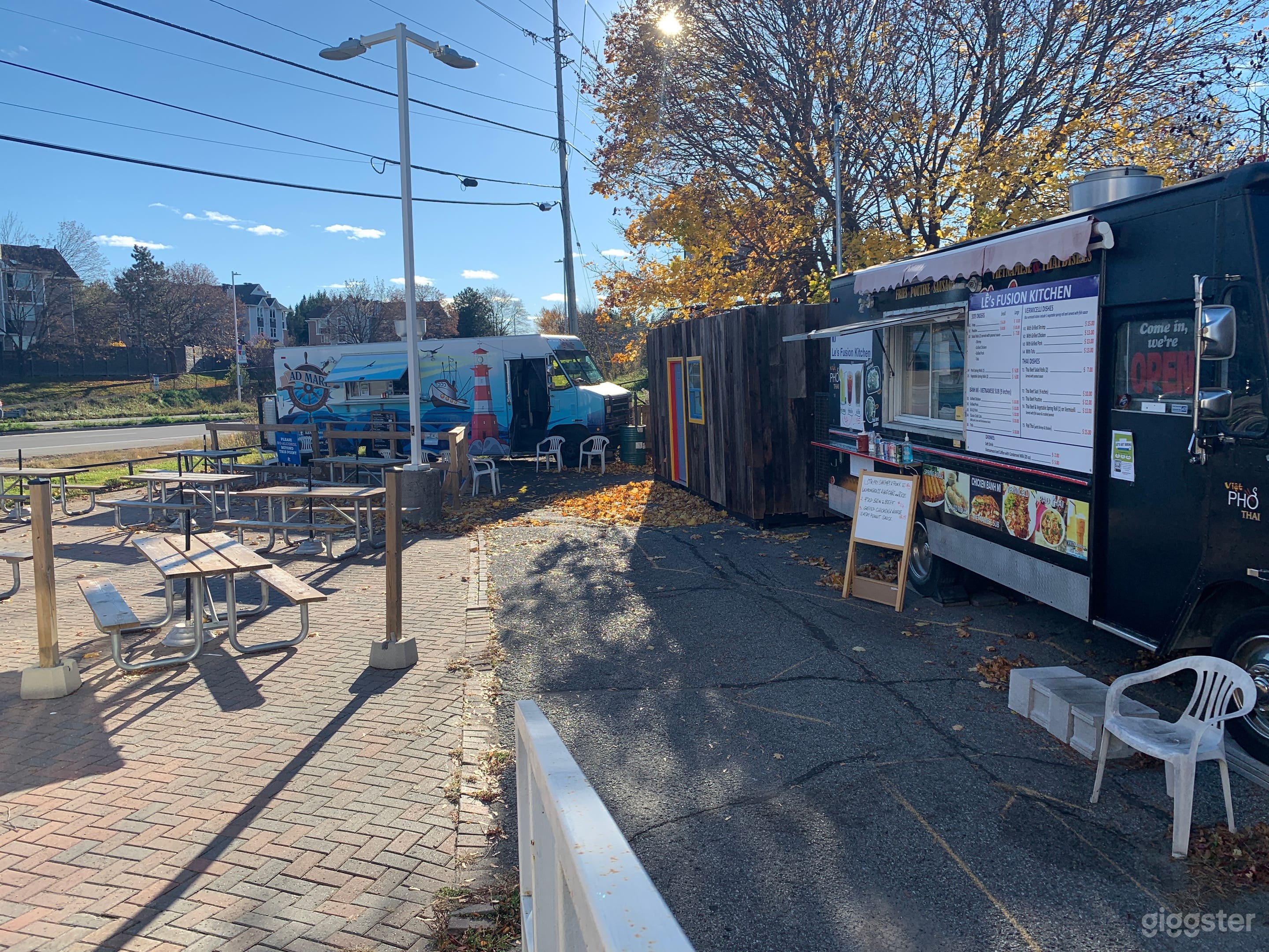 Food Truck Area next to beer garden