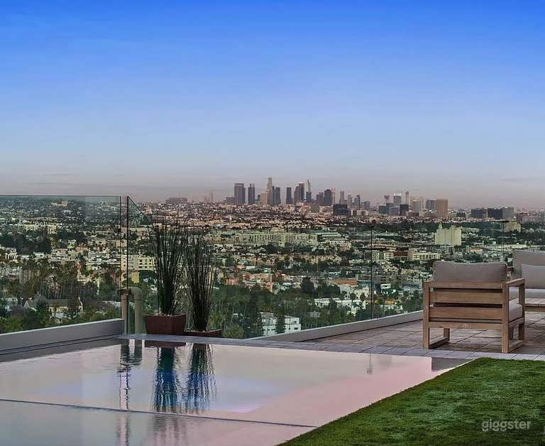  Hollywood Hills Pool Home with 180 degree views  