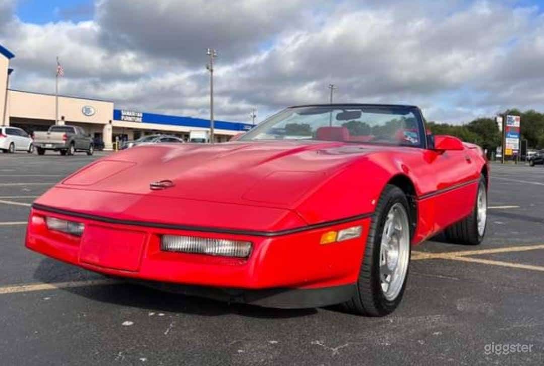 Red Chevrolet Corvette Convertible Photo 3