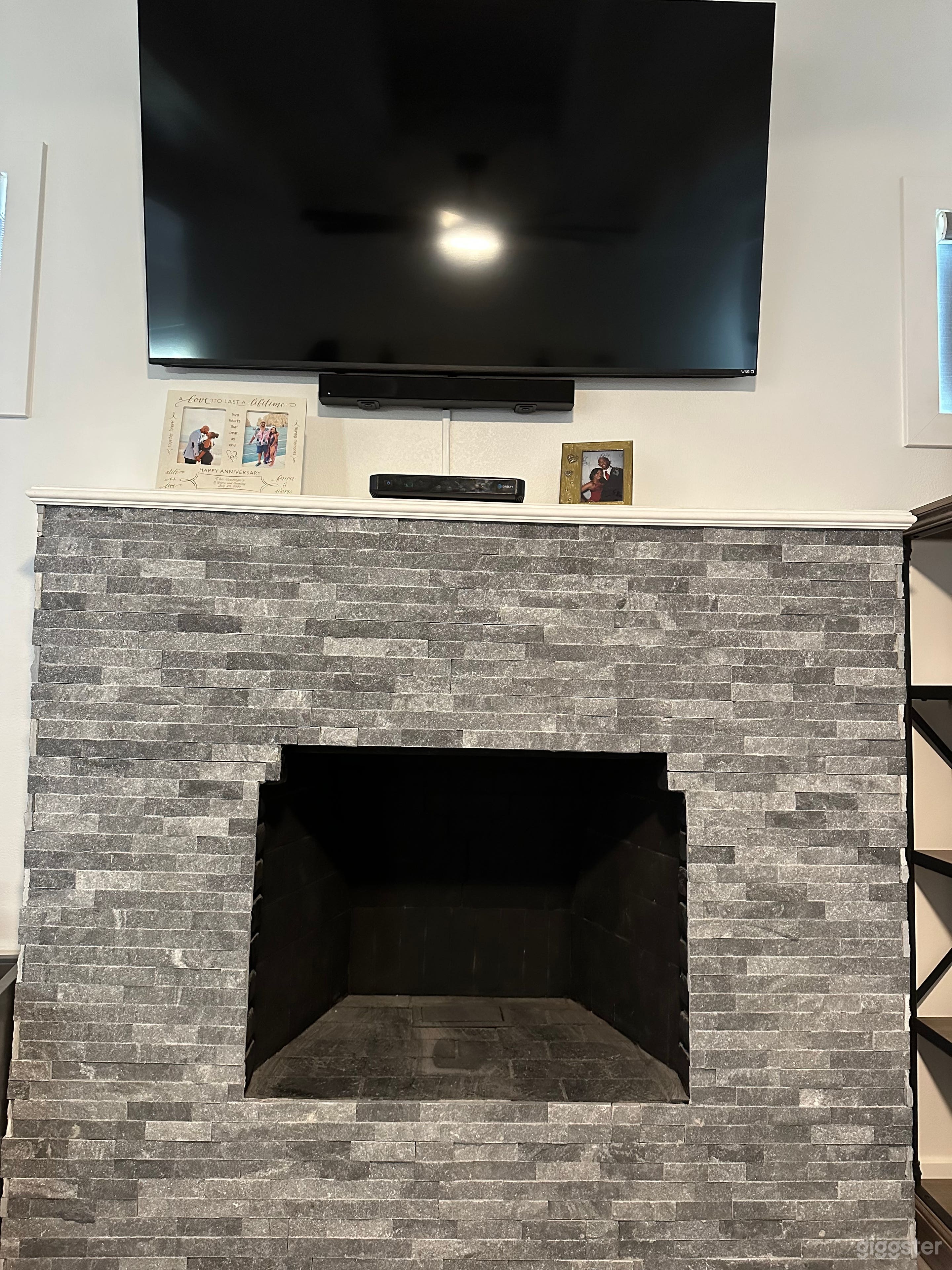 Master bedroom fireplace 