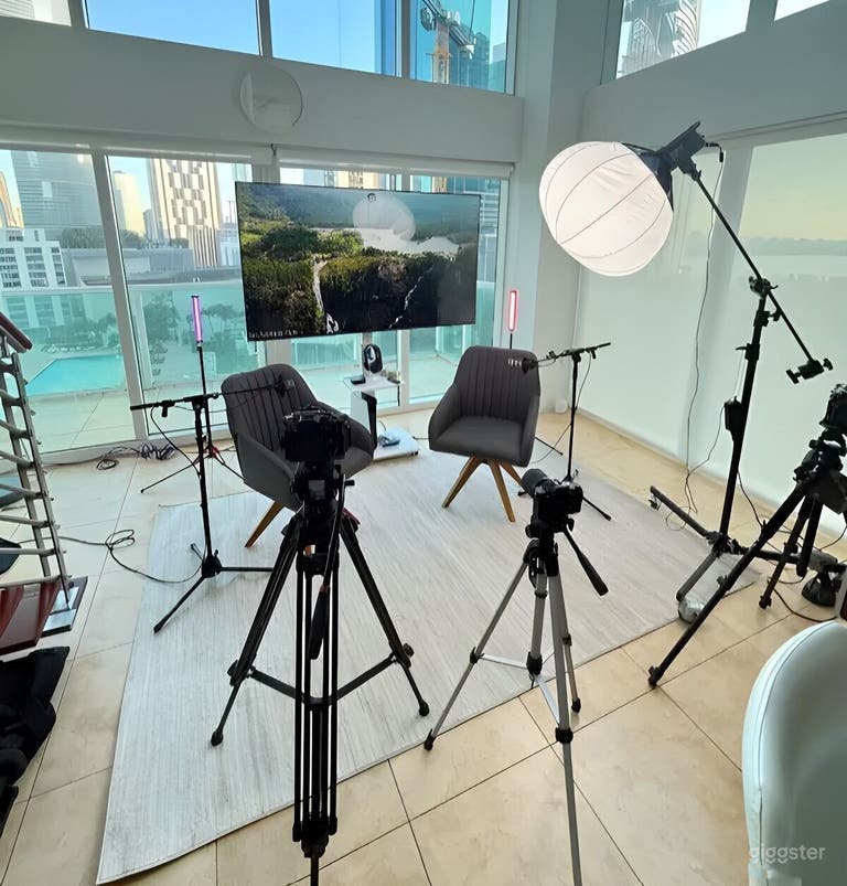  Brickell Content/Podcast Studio w/ Skyline Views 