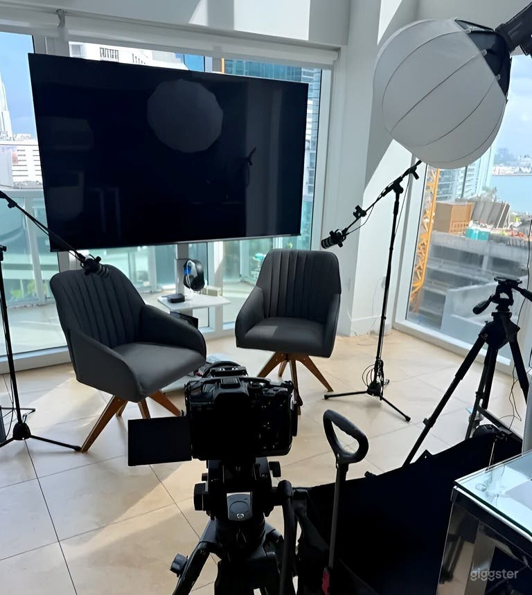  Brickell Content/Podcast Studio w/ Skyline Views 