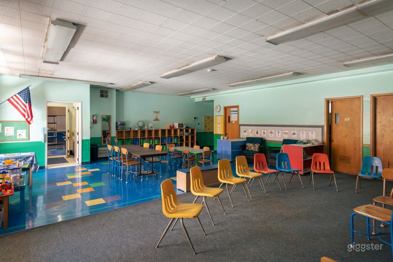  Charming Storybook School w/ Spacious Gym & Halls 