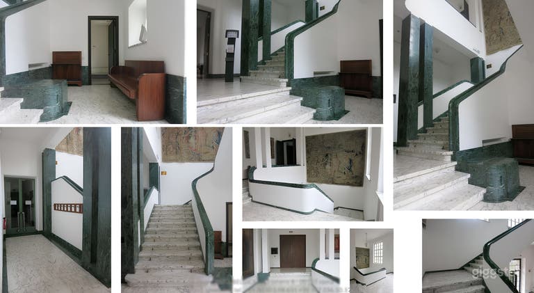  Scalinata Monumentale in Marmo & Atrio Storico Romano 