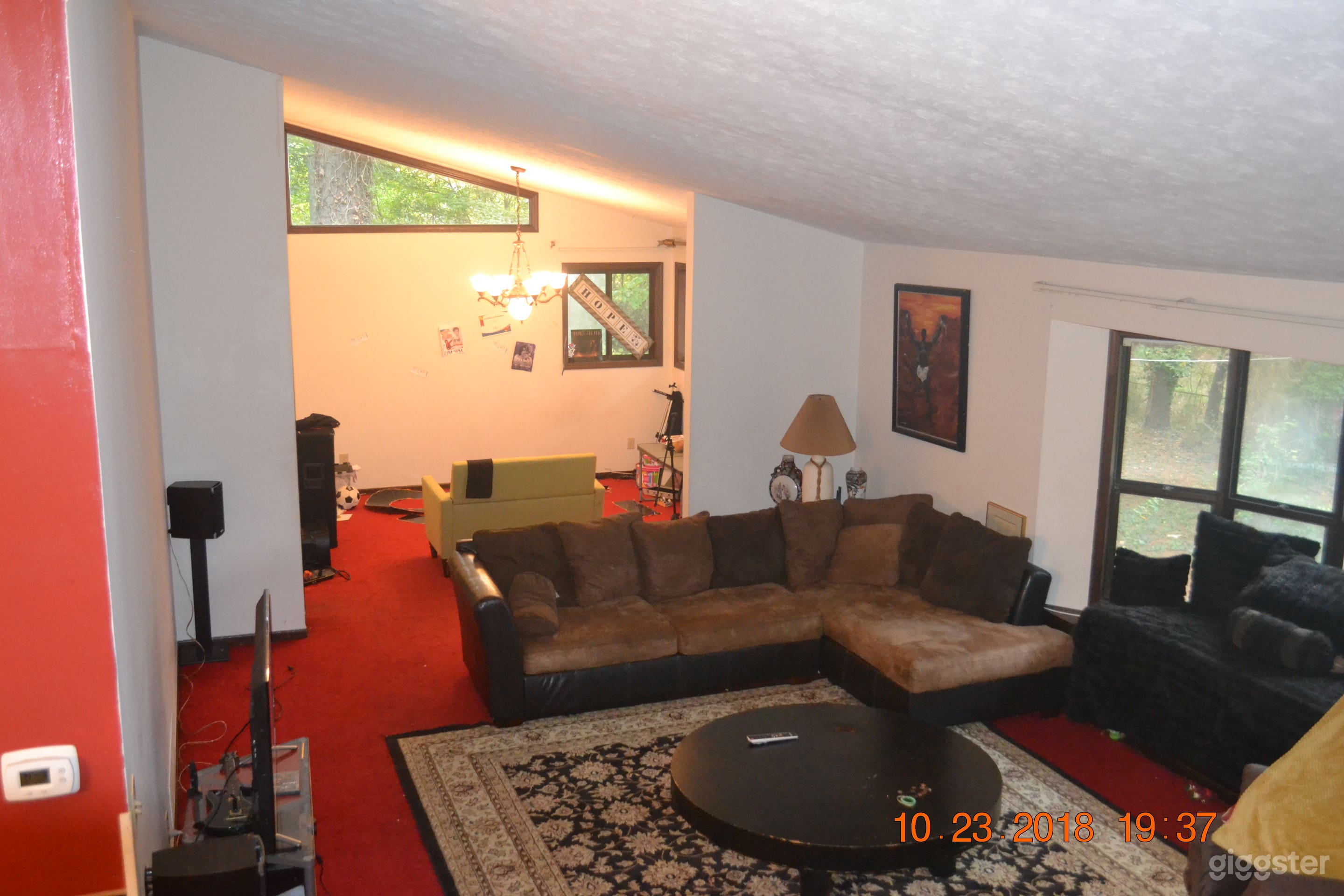 Family room and dinning room.