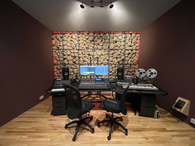  Premium Recording Studio With Feature Stone Wall 