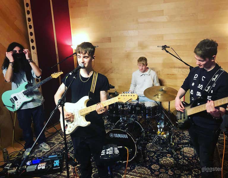  Premium Recording Studio With Feature Stone Wall 