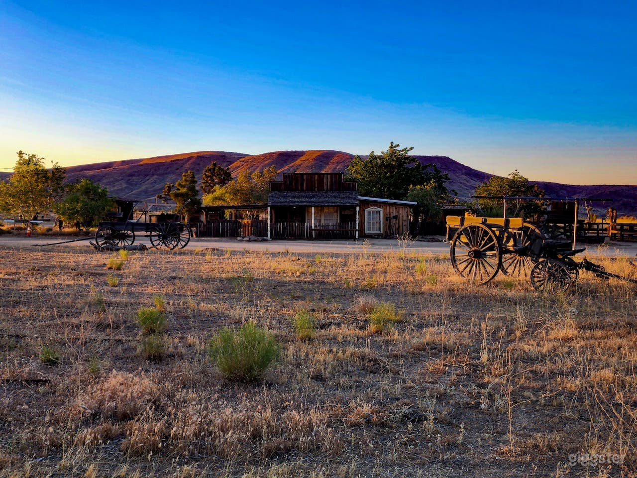 Wider shot of the exterior main house