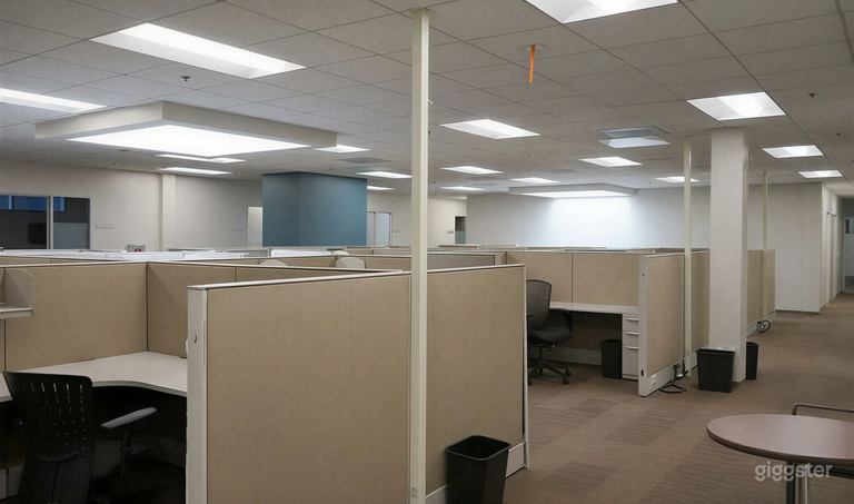  Spacious Open-Plan Office with Modern Cubicles 