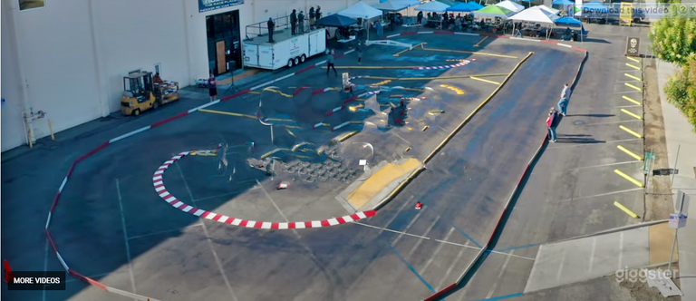  Piste de course RC extérieure sur route 