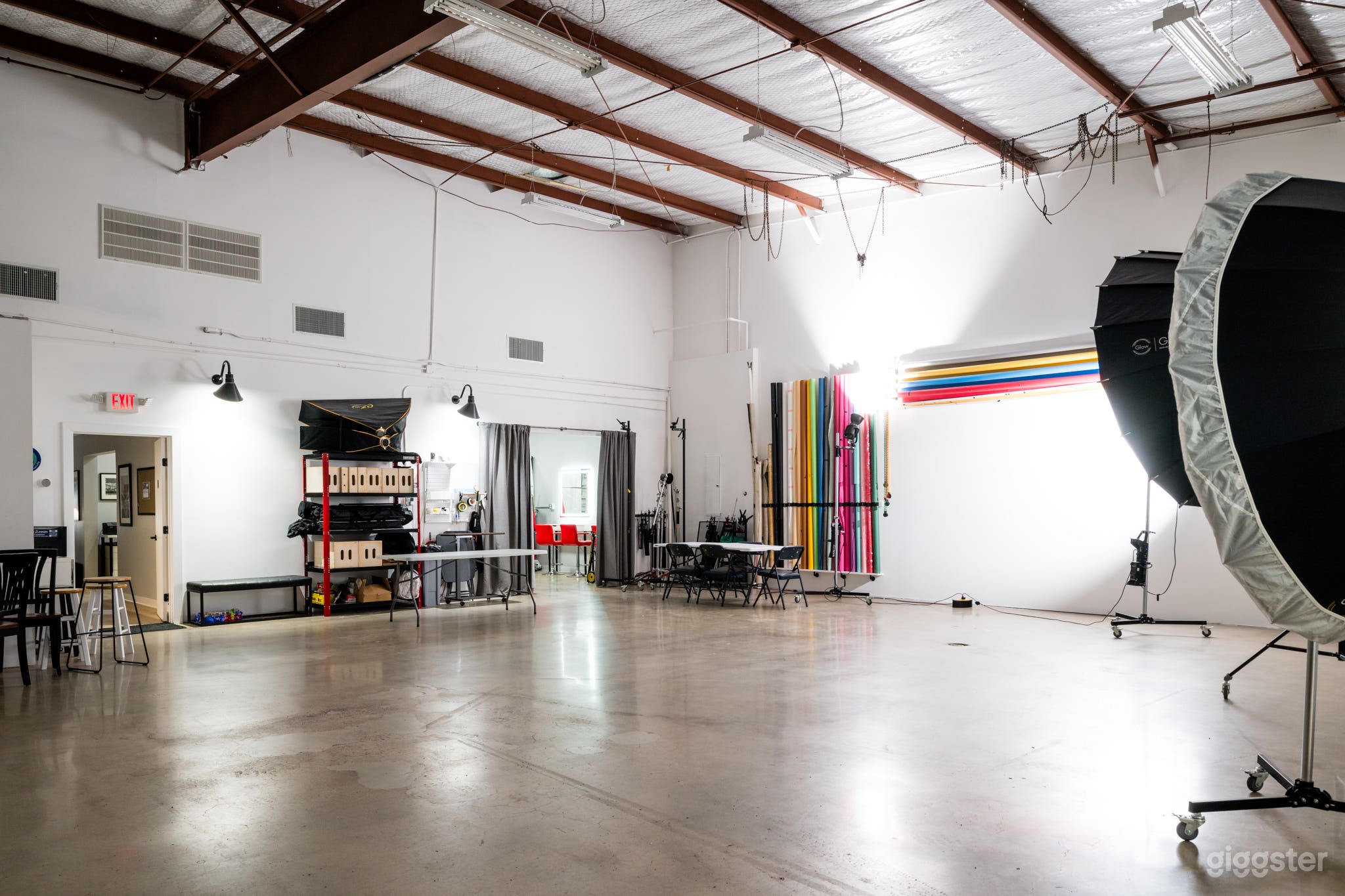 Studio B has everything you need for a productive photo or video shoot 