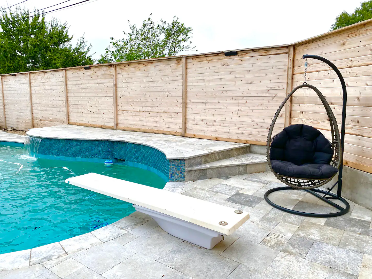 Swimming Pool with Waterfall Photo 2