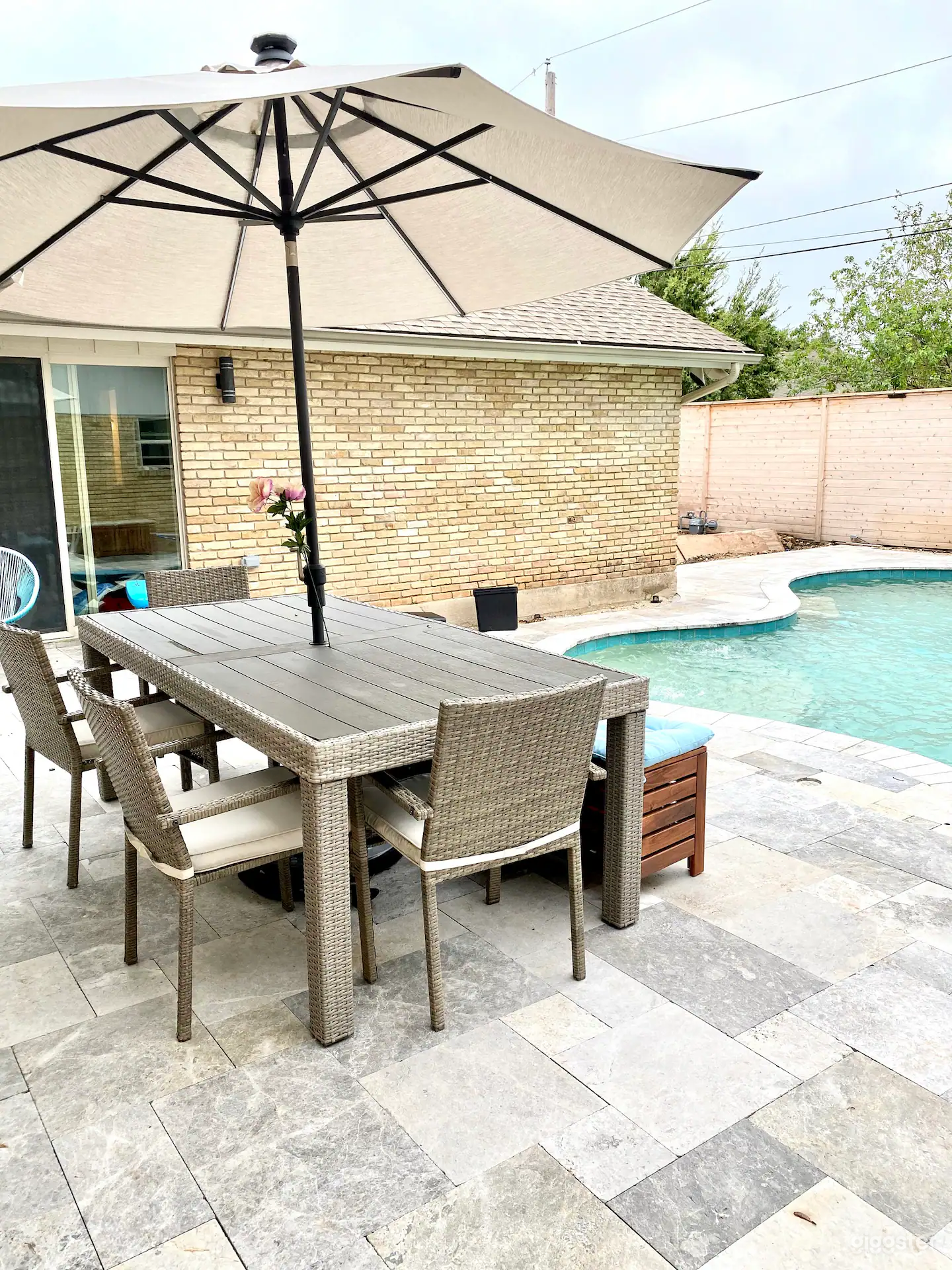 Swimming Pool with Waterfall Photo 4