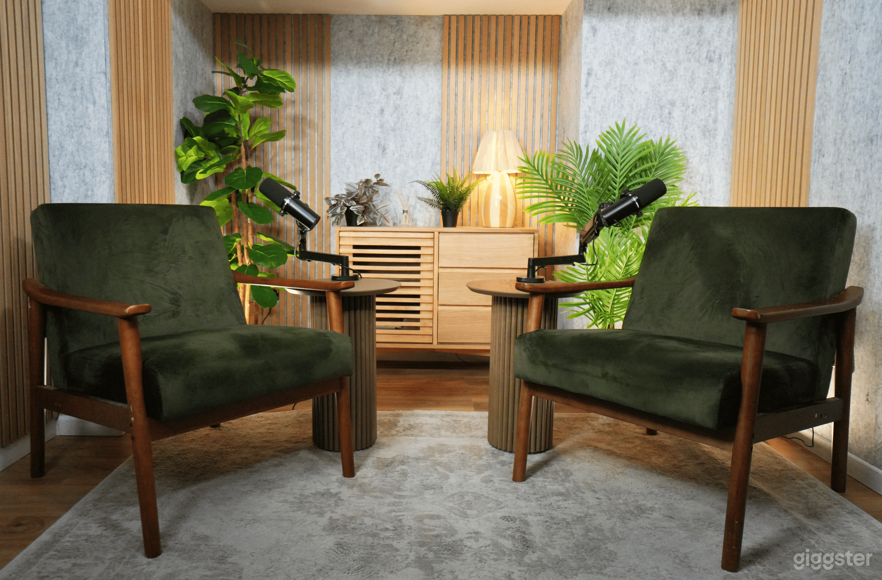 Fireside Setup - Professional Podcast Studio