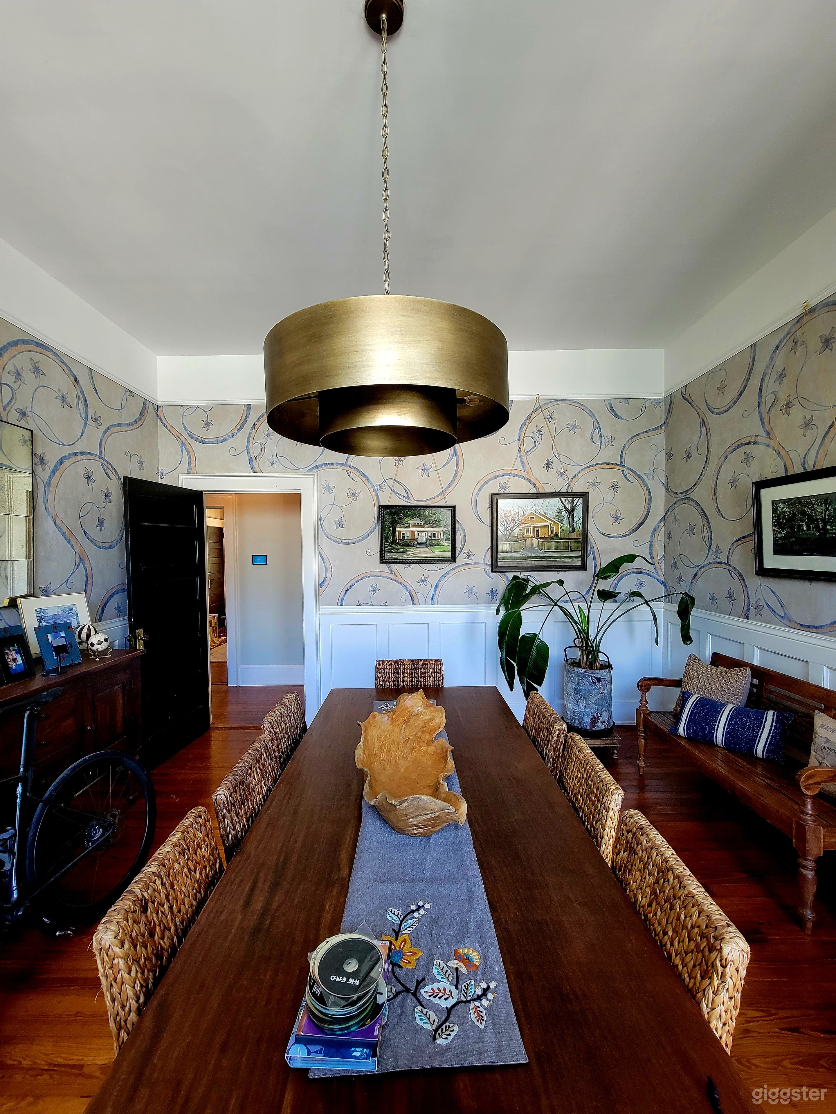Dining Room, Hand Painted Walls