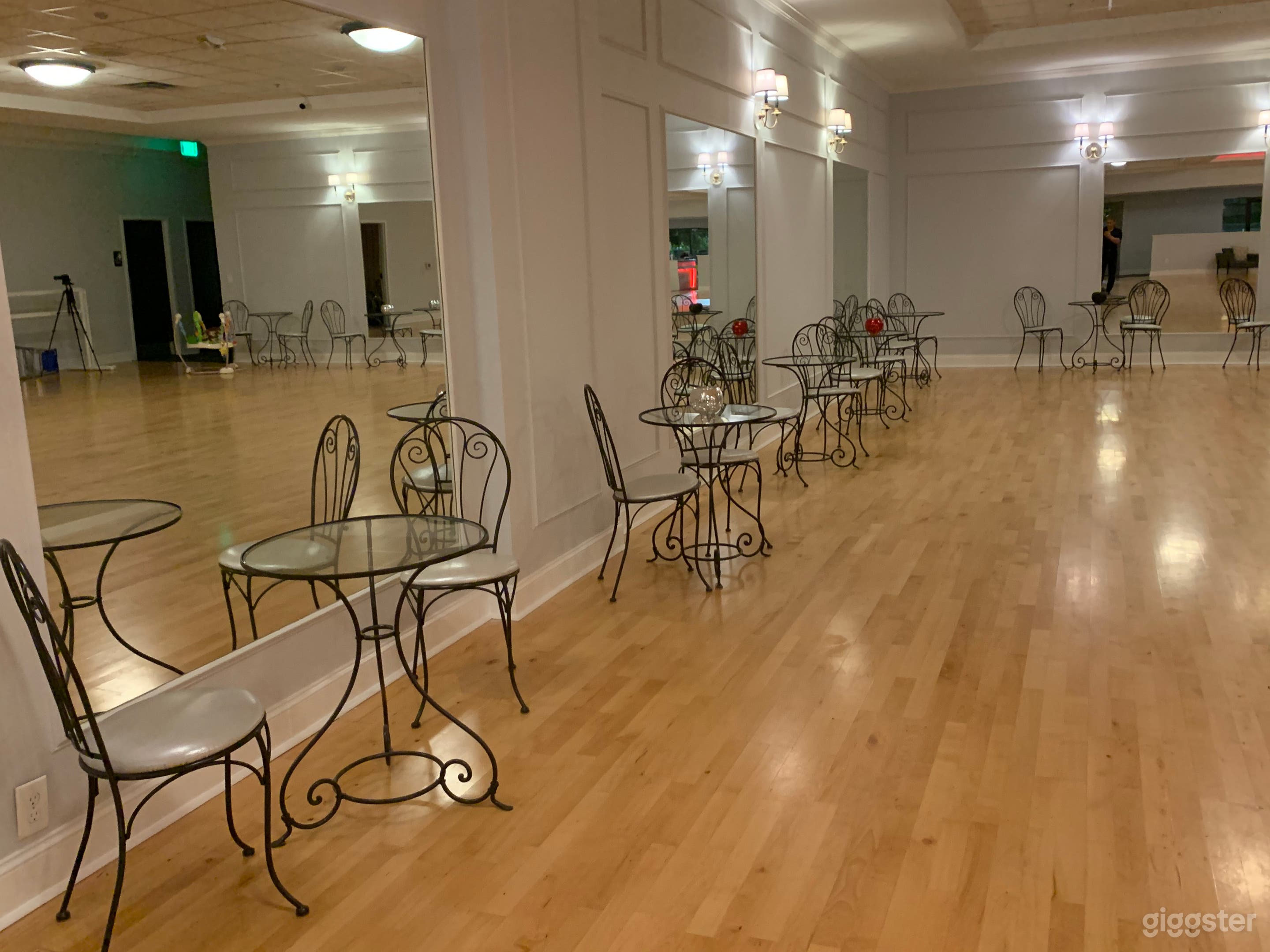 Cocktail tables to provide an elegant European style bistro setting