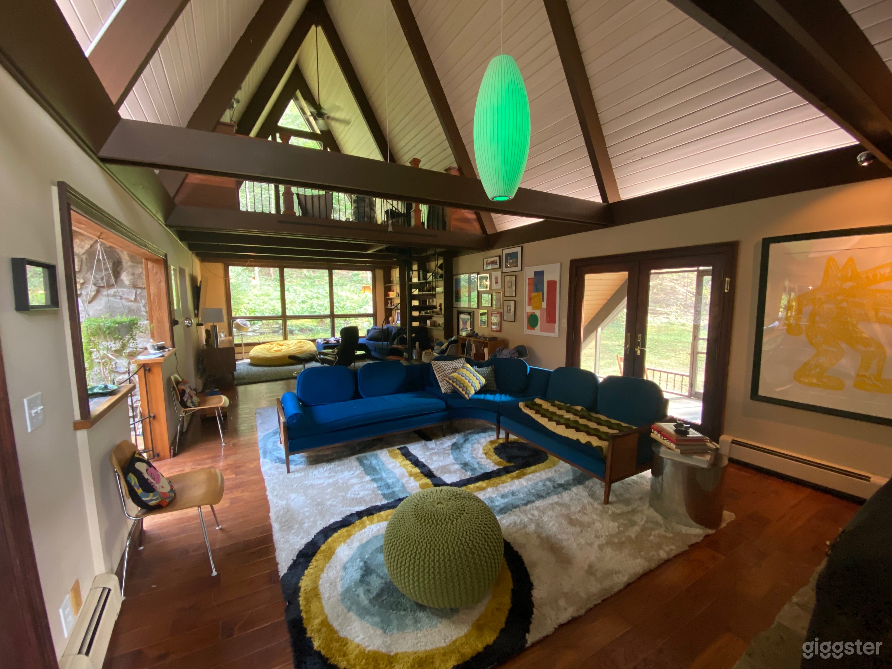 Great Room with 23 ft. high ceilings