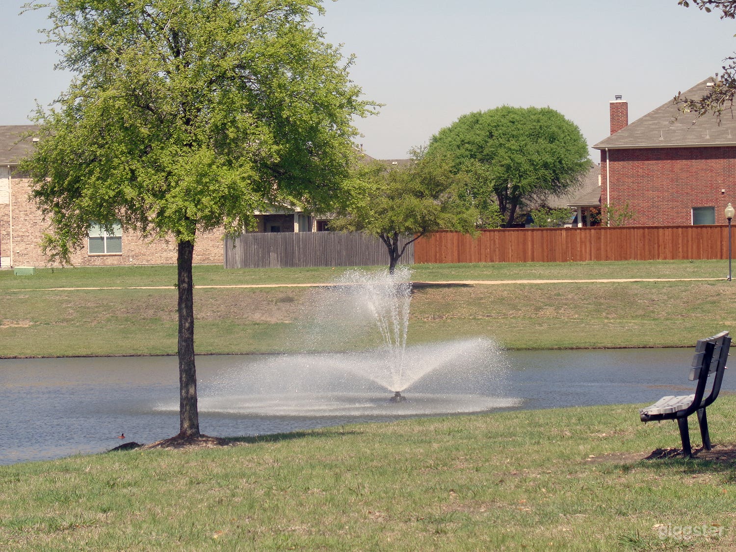 Along the walking path you will find park benches and water fountains that create a serene and restful experience. 