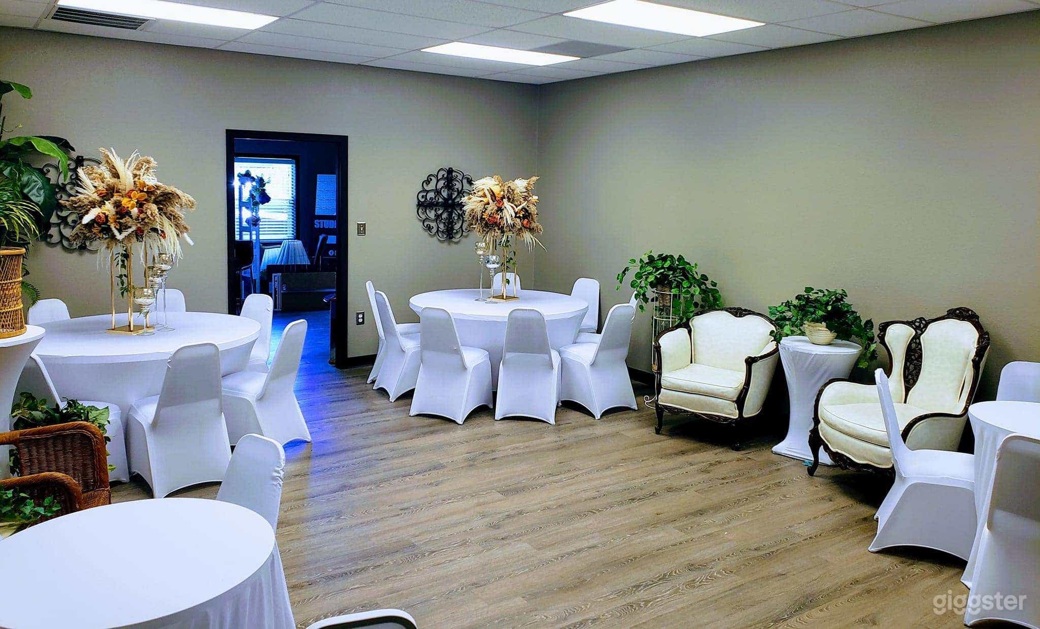 Studio B Event Hall with Basic Decor