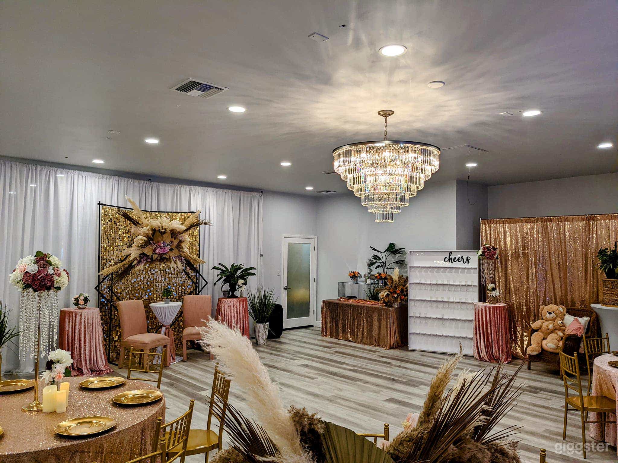 Studio A Event Hall with Decor