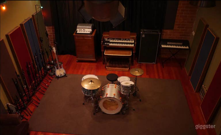  Studio d'enregistrement ambiance vintage 