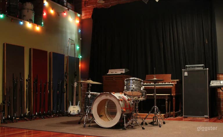  Studio d'enregistrement ambiance vintage 