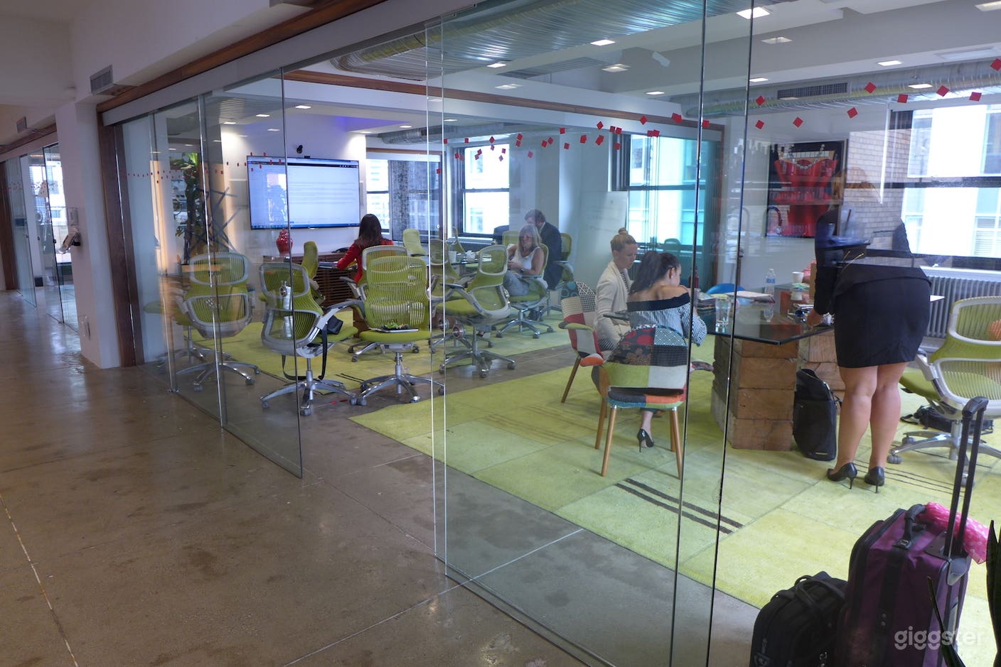 Colorful Open Floor Office w/ Terraces and Bar Photo 1