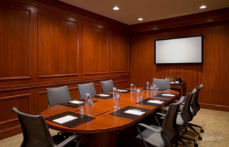  Sala de Reuniones Corporativas de Alta Gama y Espacio para Presentaciones 