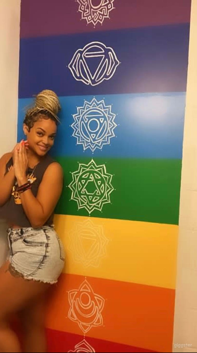  Custom Hueful Chakra Wall In Bathroom 