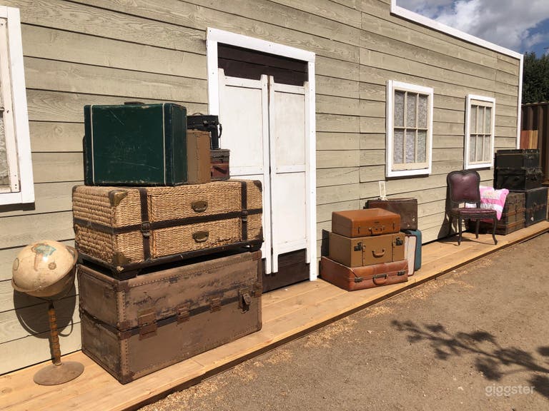  Ranch, open space, western town, barns, horses  