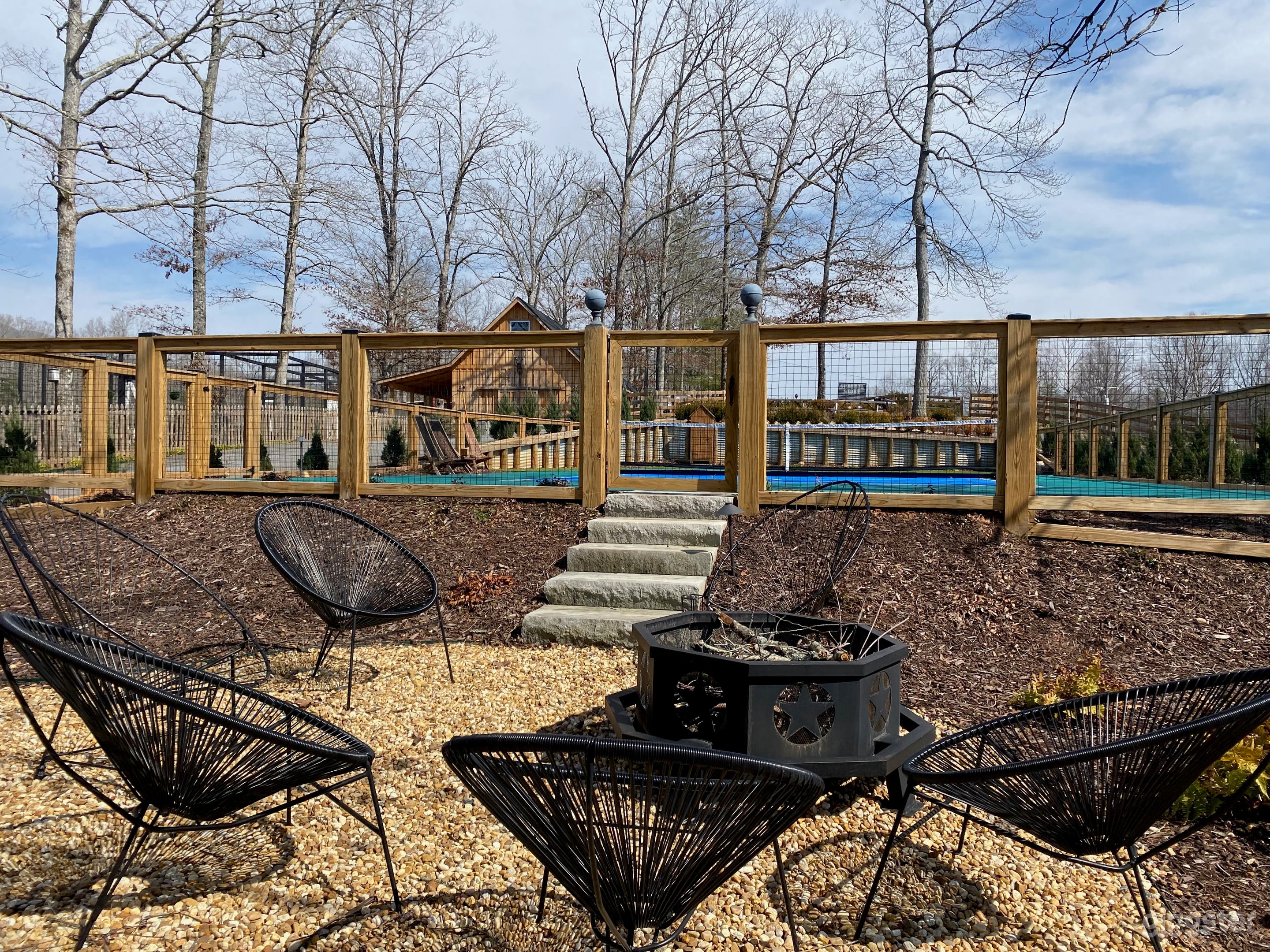 Plenty of seating around court