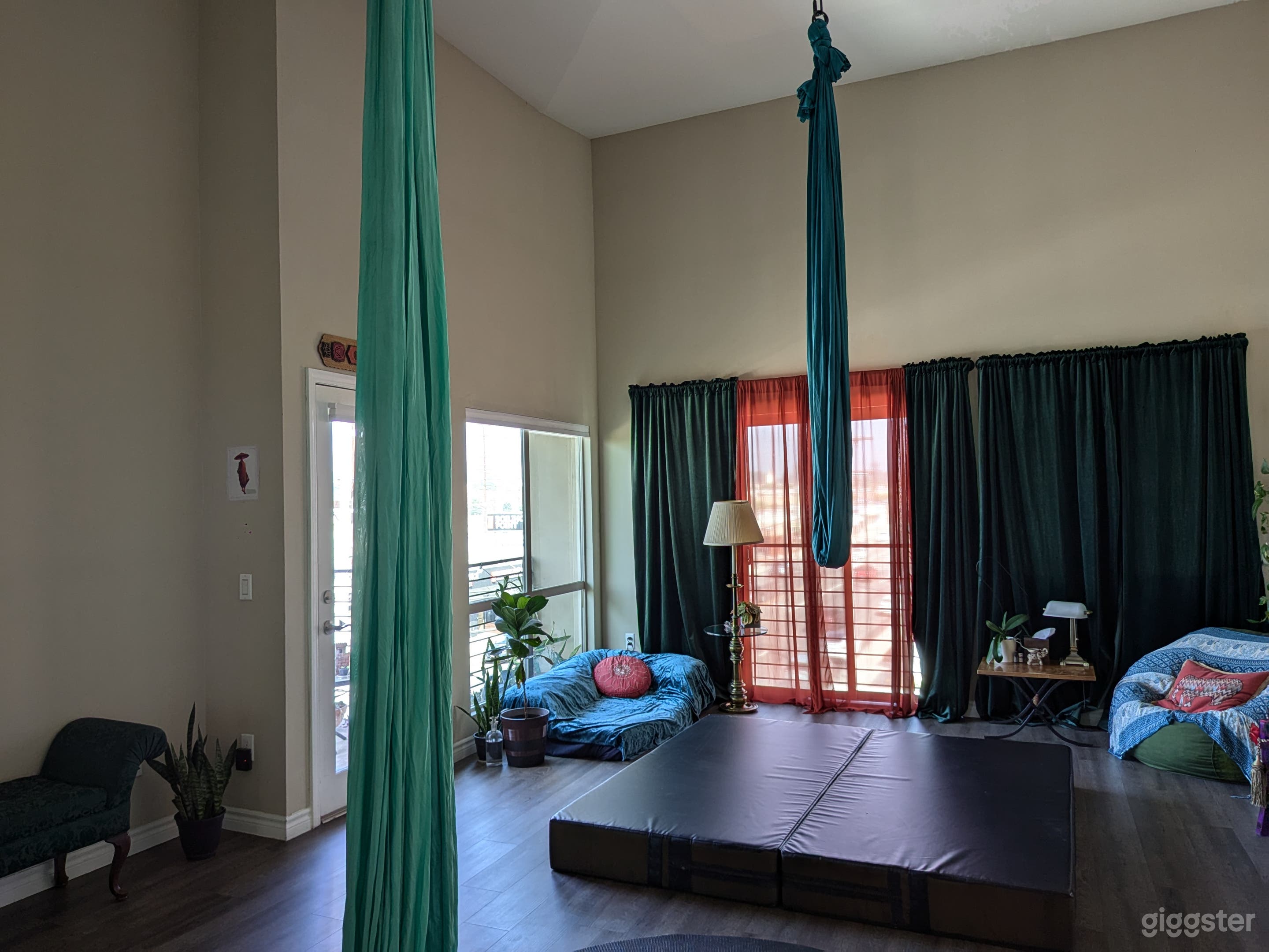 Silks, hammock, Lyra, Pole &amp; Sphere available 