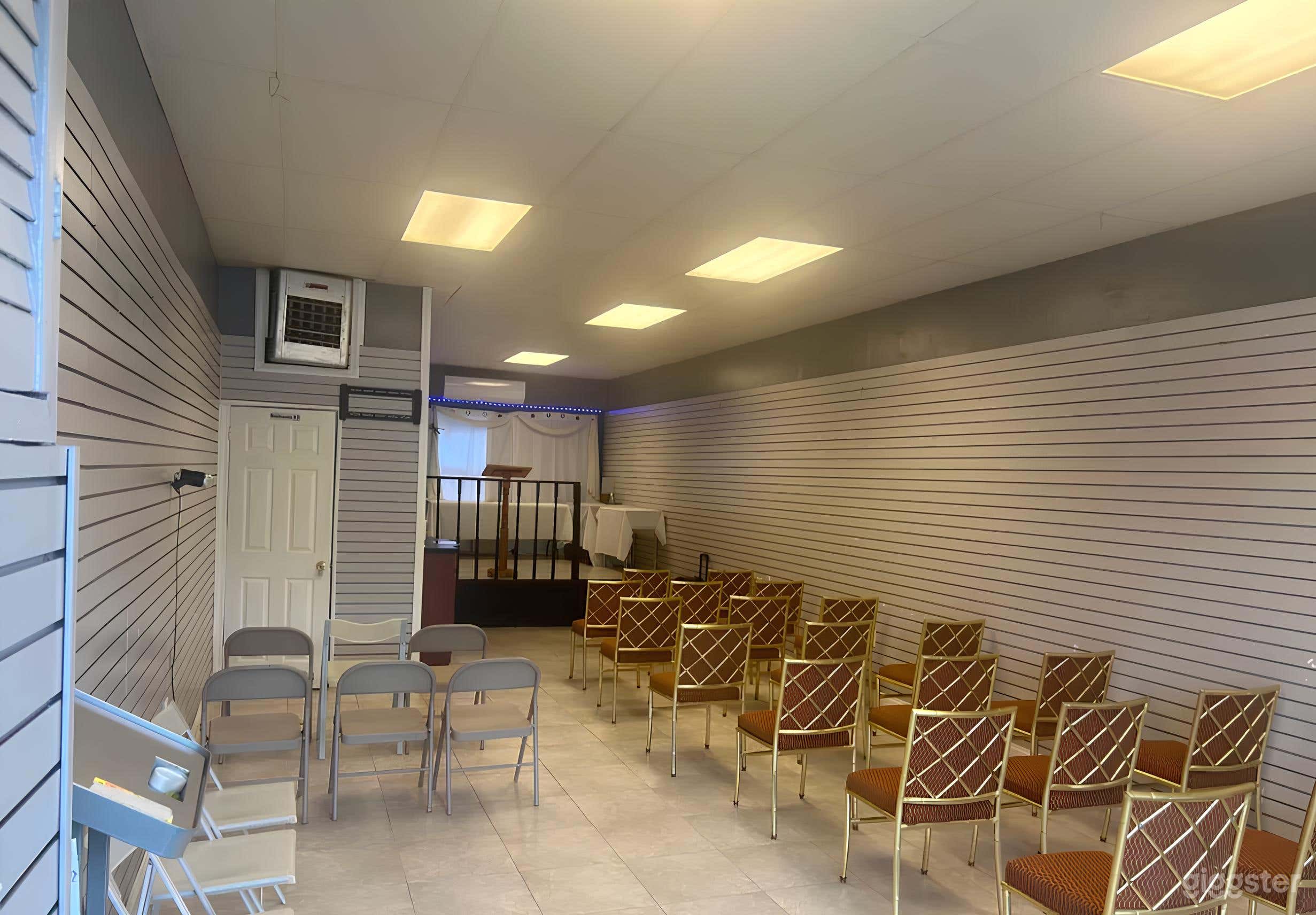 Open Storefront Venue with Stage & Flexible Setup Photo 1