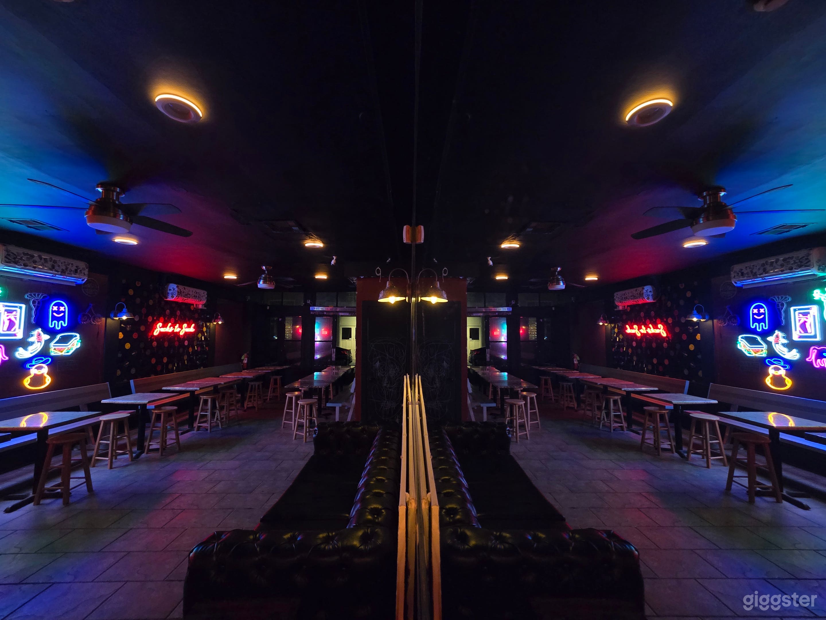 Downstairs bar/restaurant space