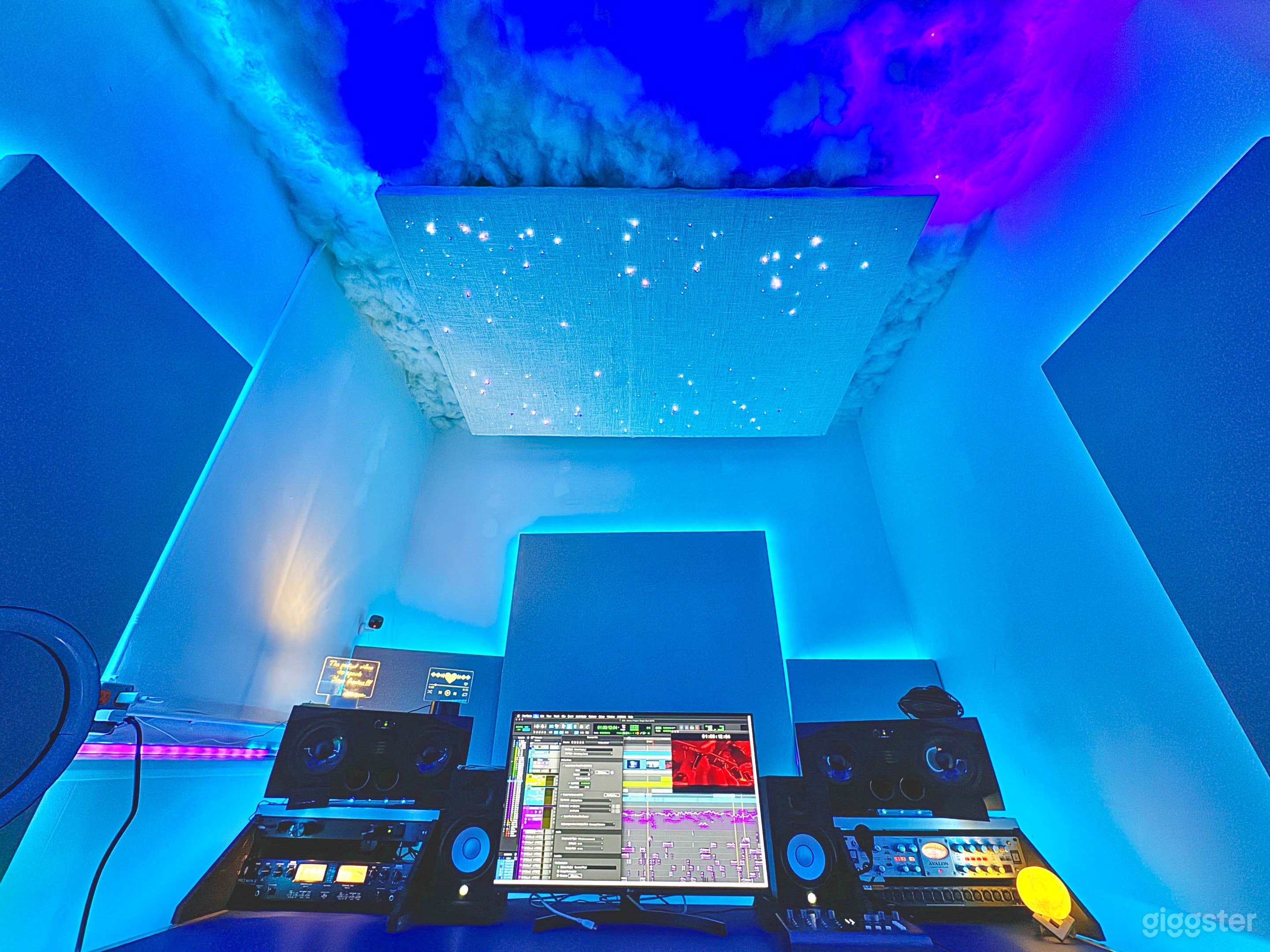 Studio Desk with the equipment