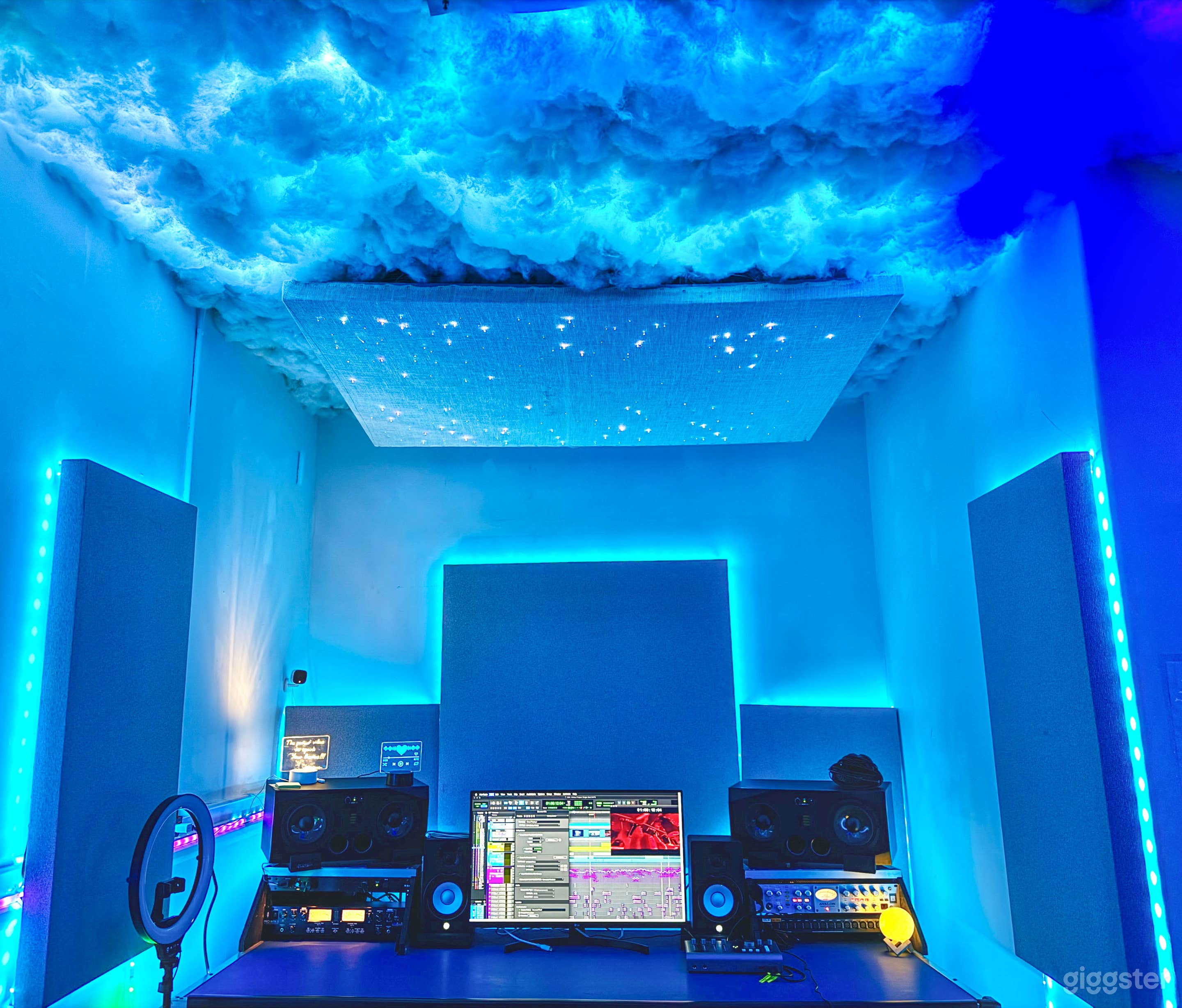 Studio Desk with the equipment