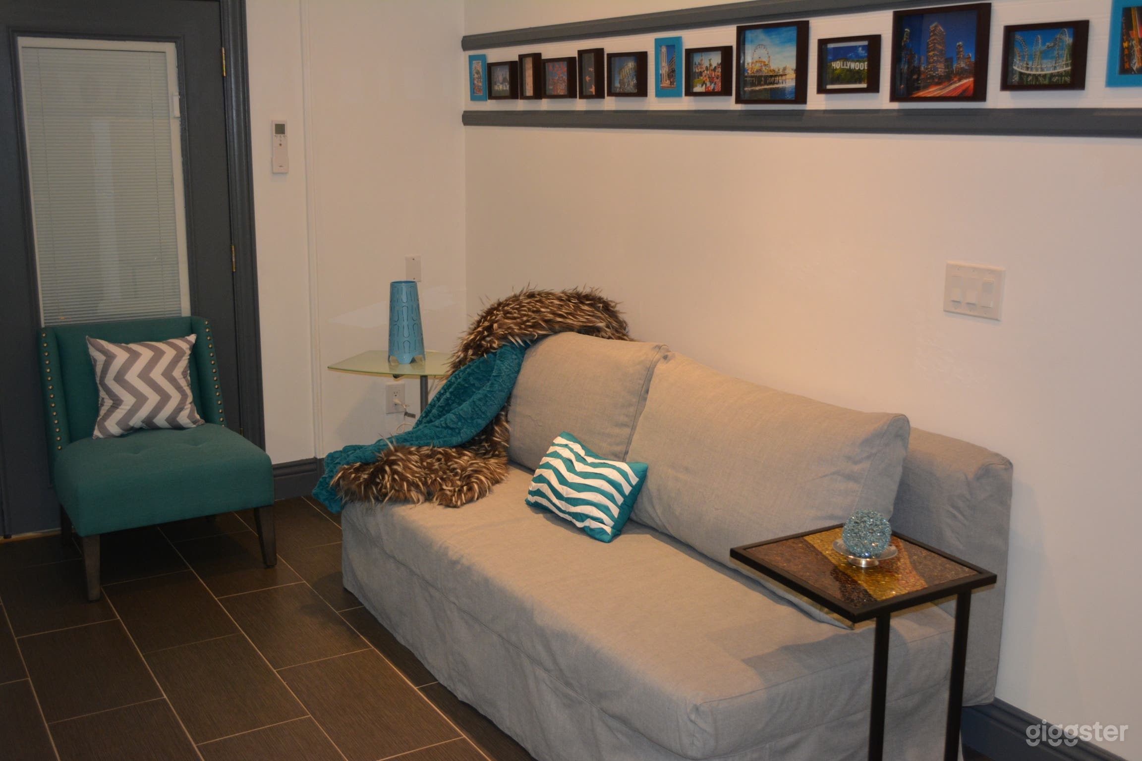 Queen size sofa bed in living room 