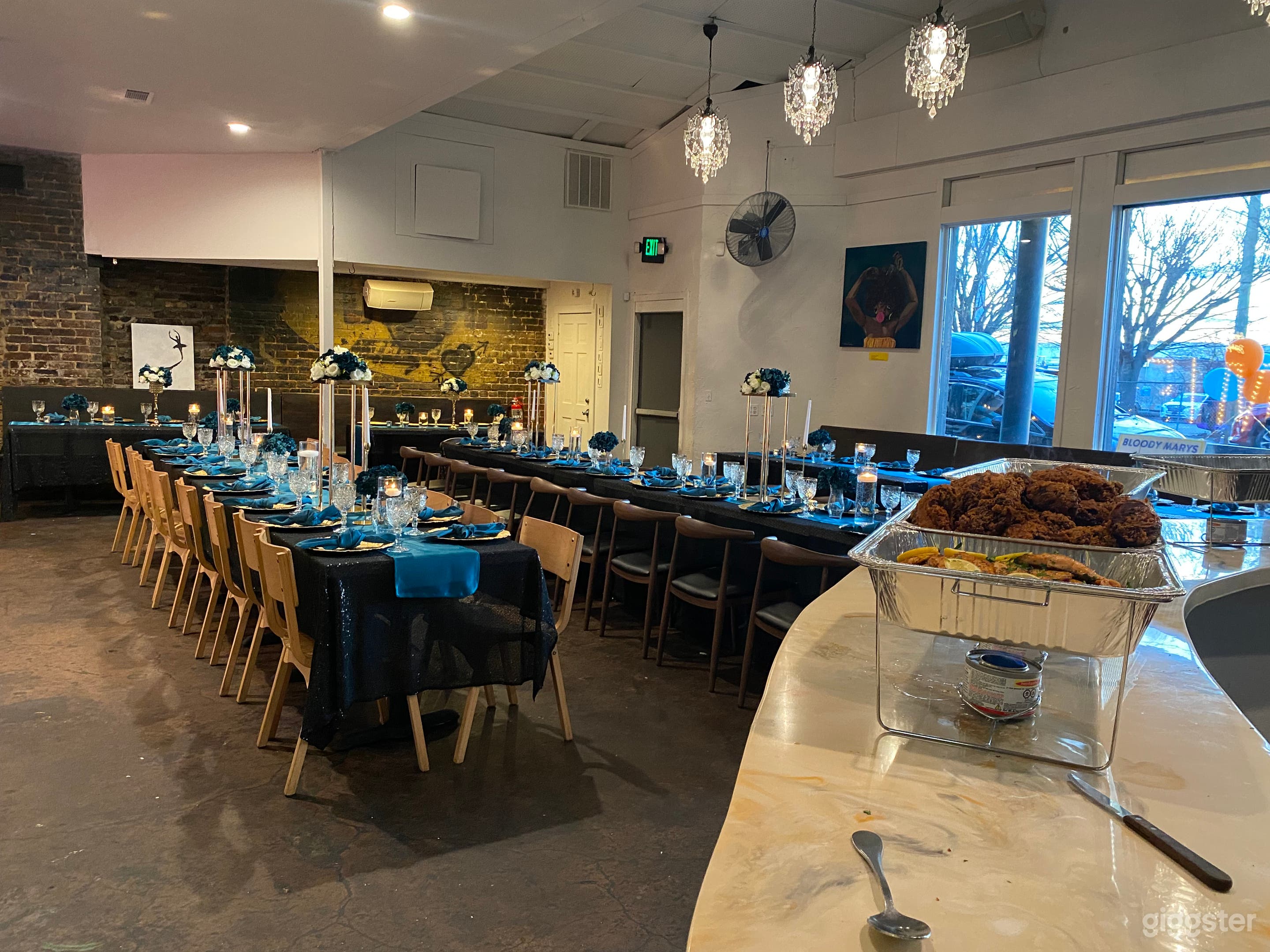 Downtown Venue and Restaurant with Rustic, Artistic Space Photo 3