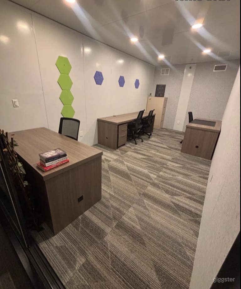  Large Shipping Container Style Office with Whiteboard Walls 