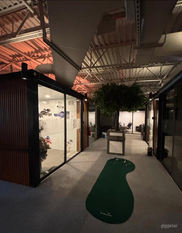  Large Shipping Container Style Office with Whiteboard Walls 