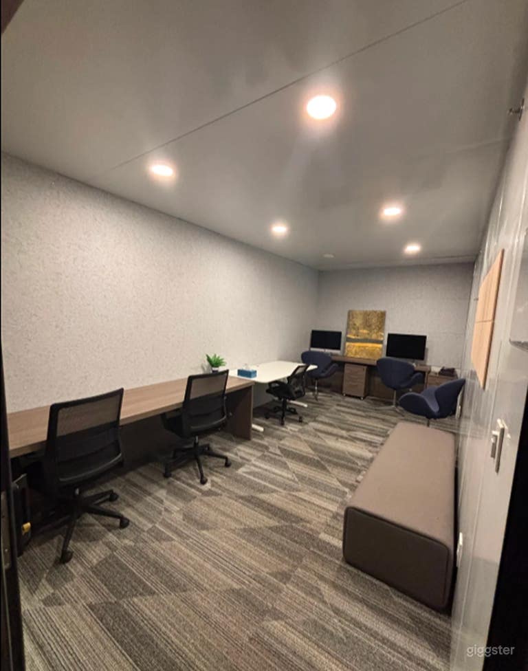  Large Shipping Container Style Office with Whiteboard Walls 