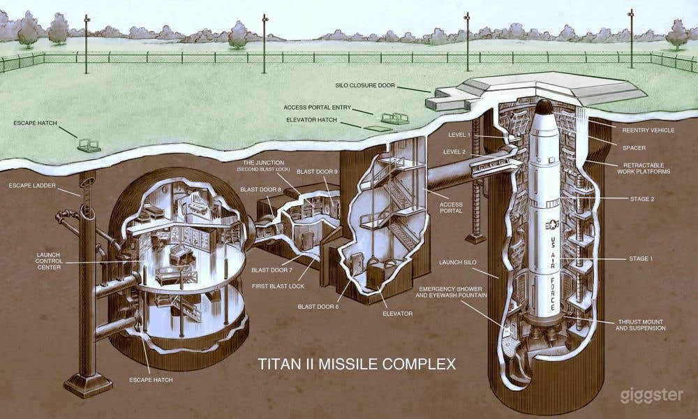 This is an original diagram of the property. It has since been reconfigured. We don't have access to the actual silo (far right) but everything else is open. 