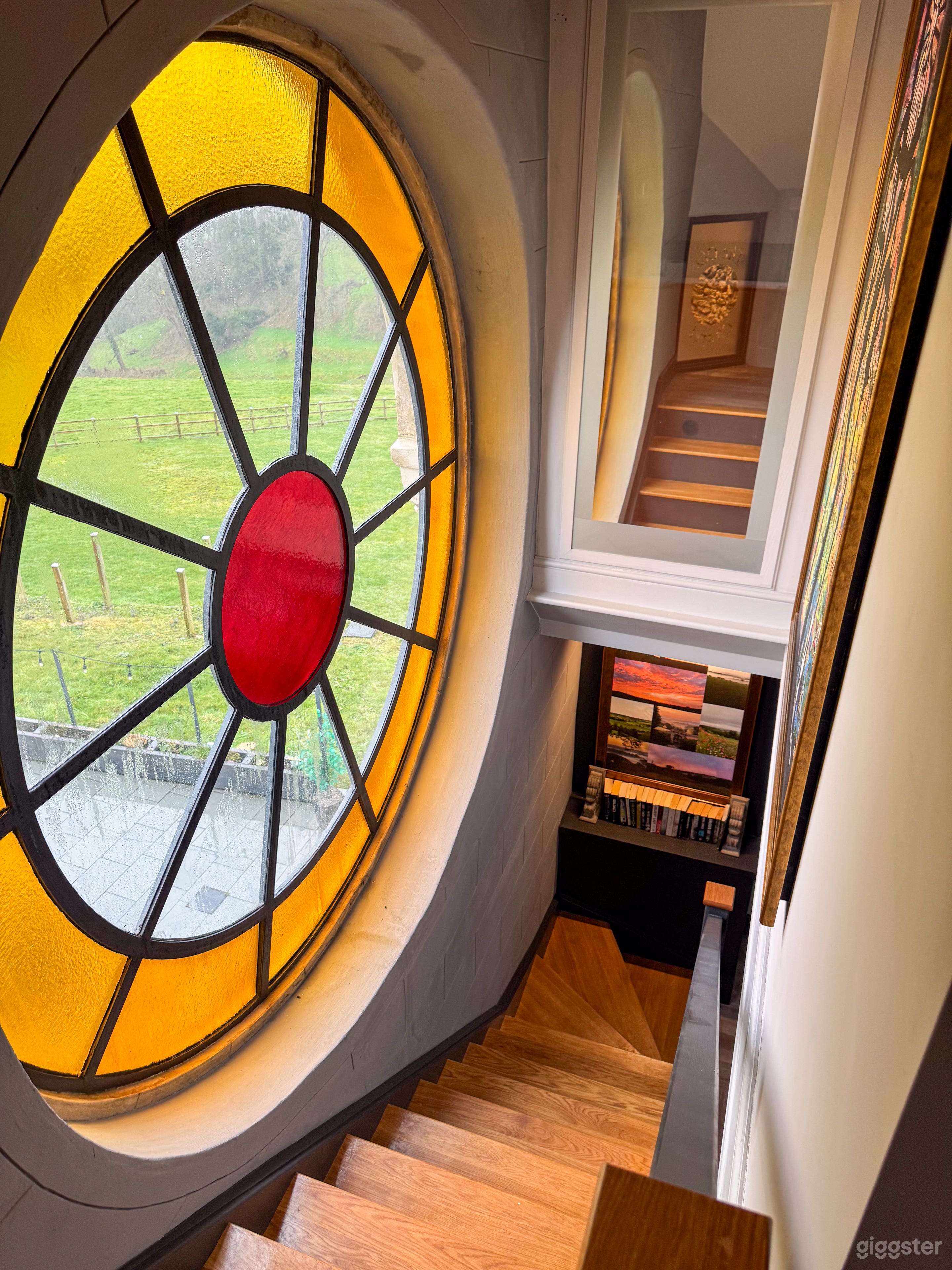 Stain Glass Window and Two Way Mirror