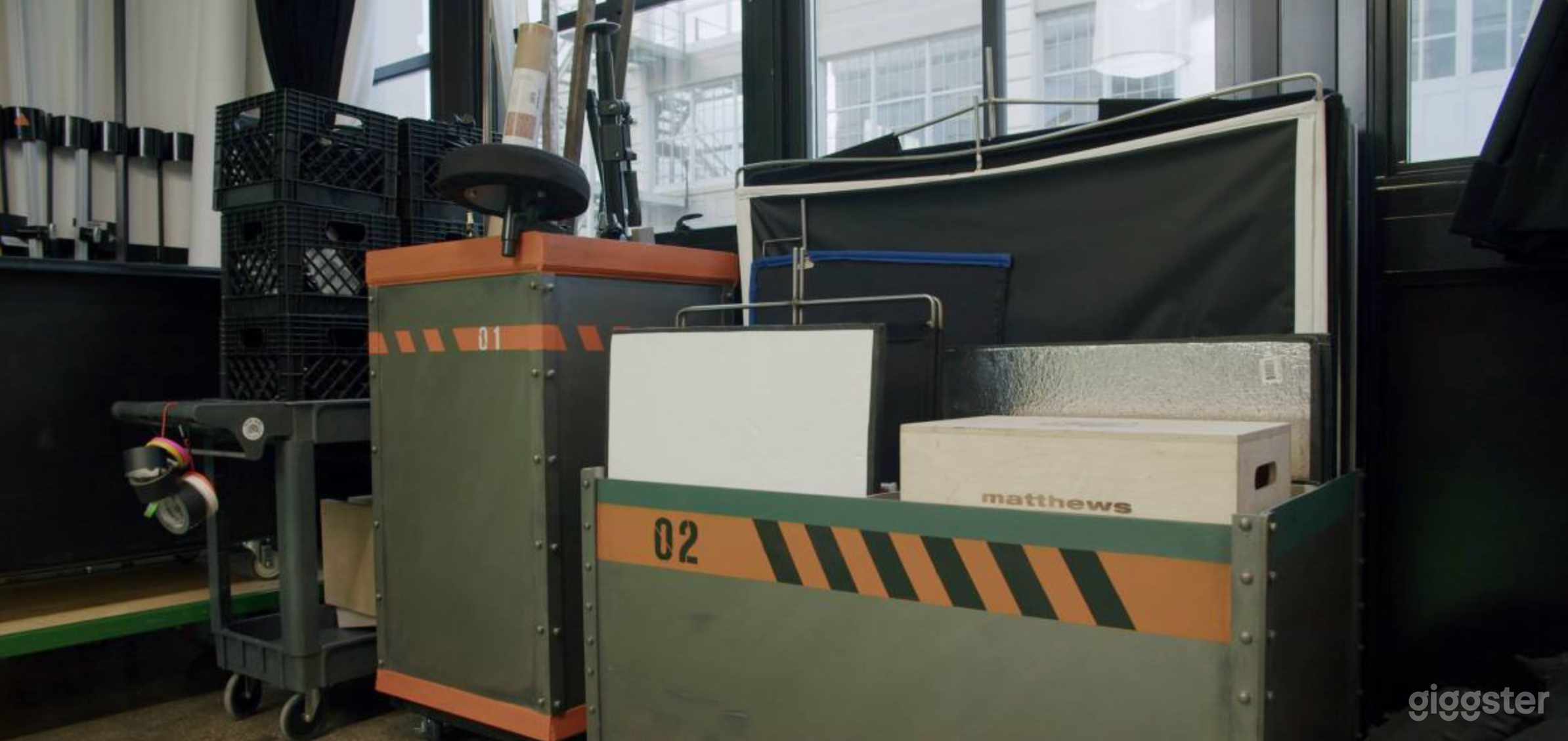 Grip and lighting equipment included