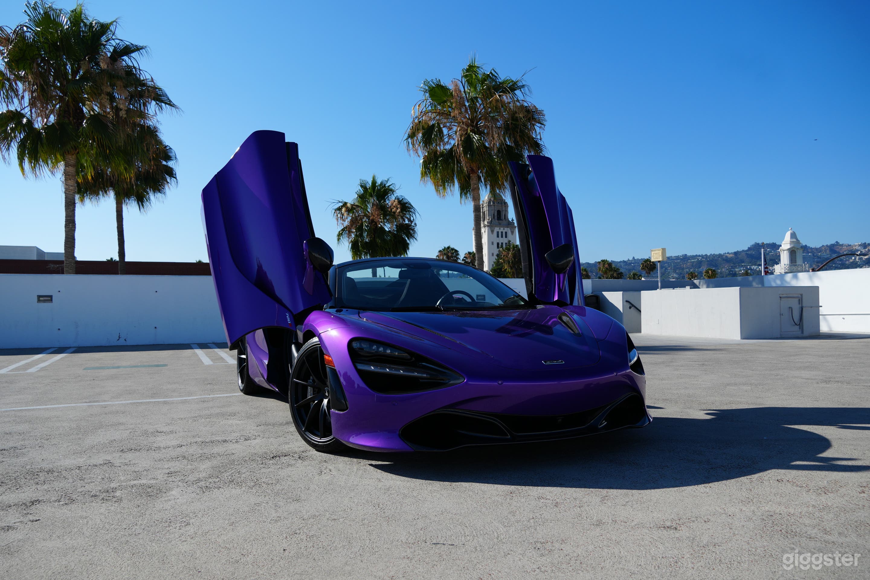 The front view with the butterfly doors open